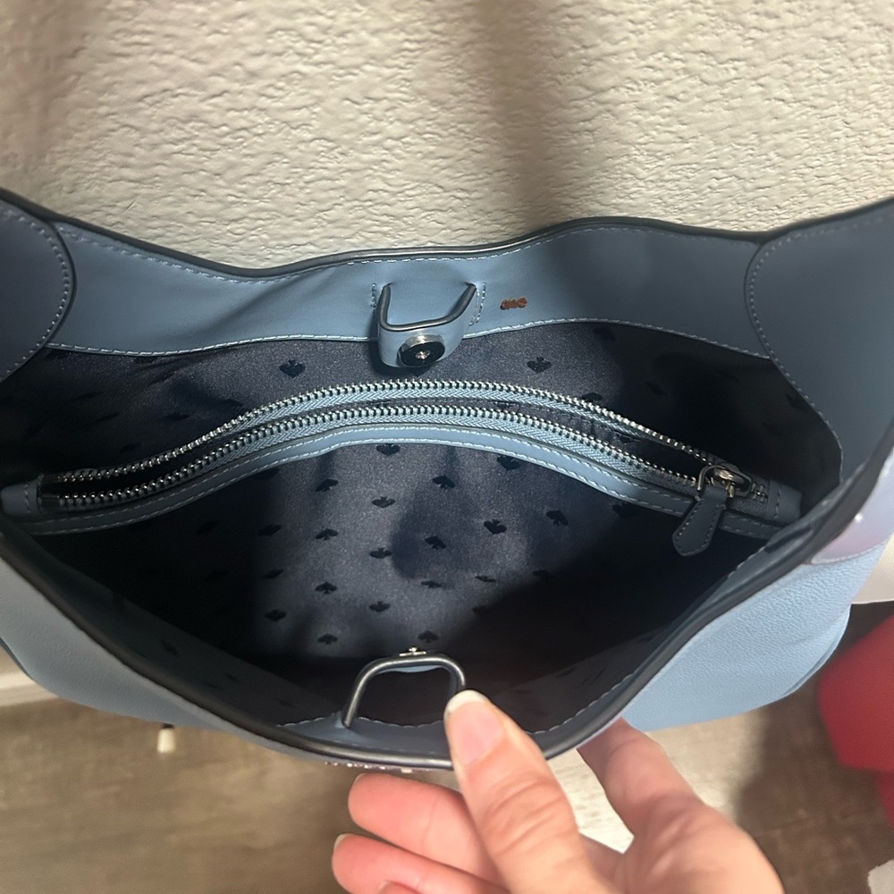 Kate Spade Blue Leather Shoulder Bag - Picture 4 of 6